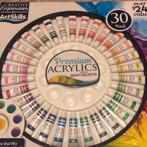 Creative expression premium acrylics paints brand new